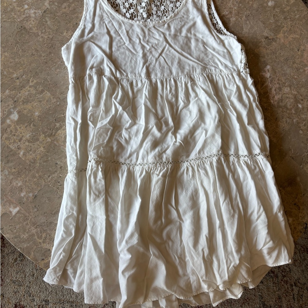 American Eagle Outfitters White Lace Top